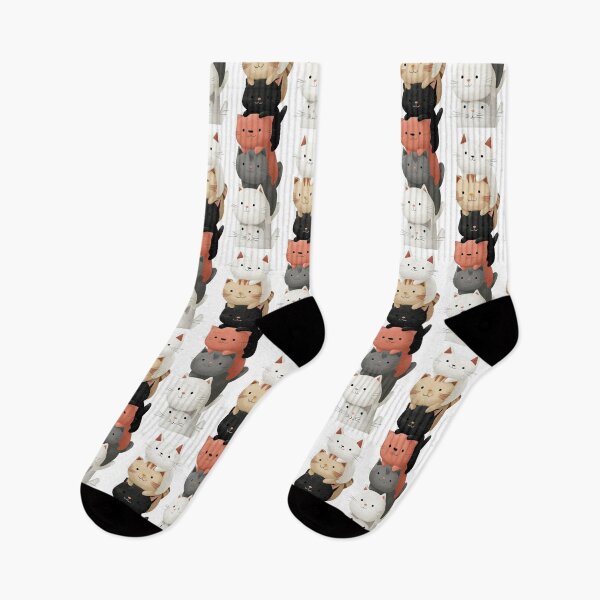 Item preview, Adorable Cartoon Cats Stacked in a Tower ?? designed and sold by Eleen's Shop.