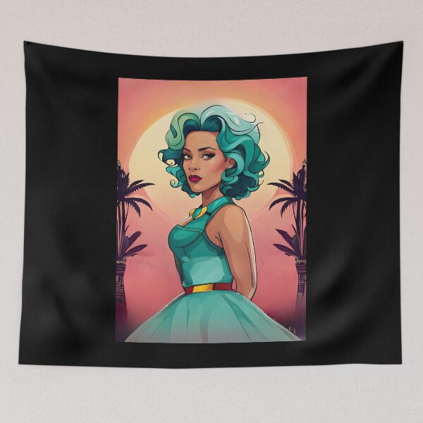 Item preview, Glam Girl Safari Jungle Teal Skirt Beautiful Power  designed and sold by Melan Designs.