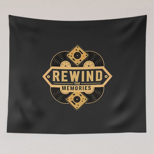 Item preview, Retro "Rewind The Memories" Ideal Gift designed and sold by Indoni.