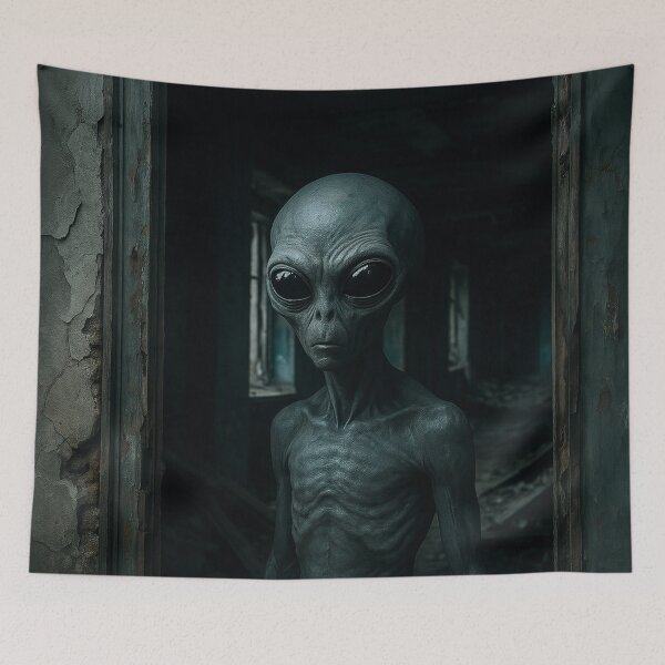 Item preview, Realistic Alien Hidden in an Abandoned Building designed and sold by PrometheusStyle.