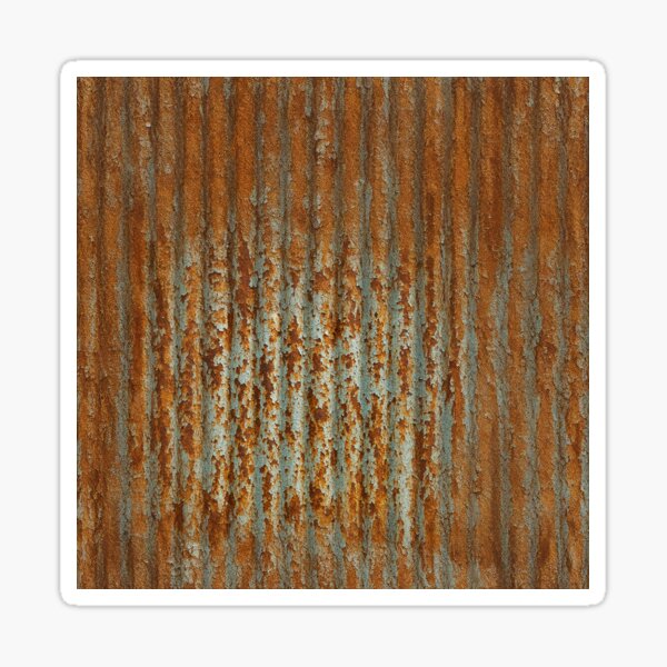 Item preview, Rusty Corrugated Iron Texture – Industrial Grunge Art designed and sold by Michael van der Hoorn.