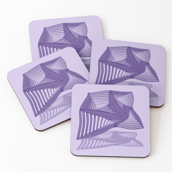 Item preview, Geometric illustration of purple frames with perspective and rotation designed and sold by Cherevan.