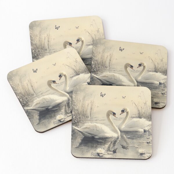 Item preview, Ivory Reverie: The Whispering Pond of Swan's Embrace designed and sold by bloorose.