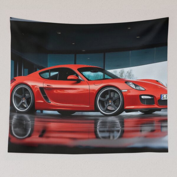 Item preview, Red Porsche 917 Cayman S – High-Performance Art V designed and sold by AutoPopStudio.