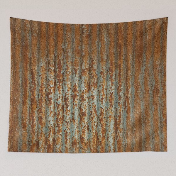 Item preview, Rusty Corrugated Iron Texture – Industrial Grunge Art designed and sold by Michael van der Hoorn.