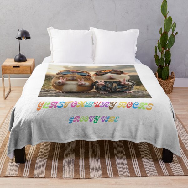 Item preview, Hippie Guinea Pigs Enjoying the Glastonbury Groovy Vibe.... designed and sold by clecticuk.