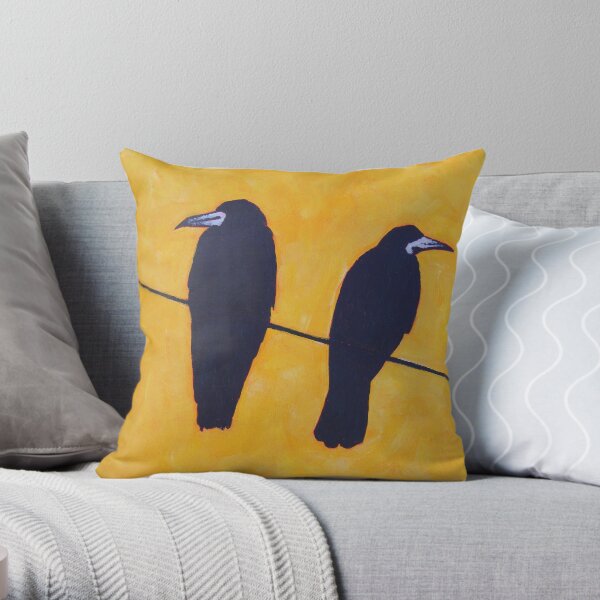 2 Rooks, 1 Wire Throw Pillow