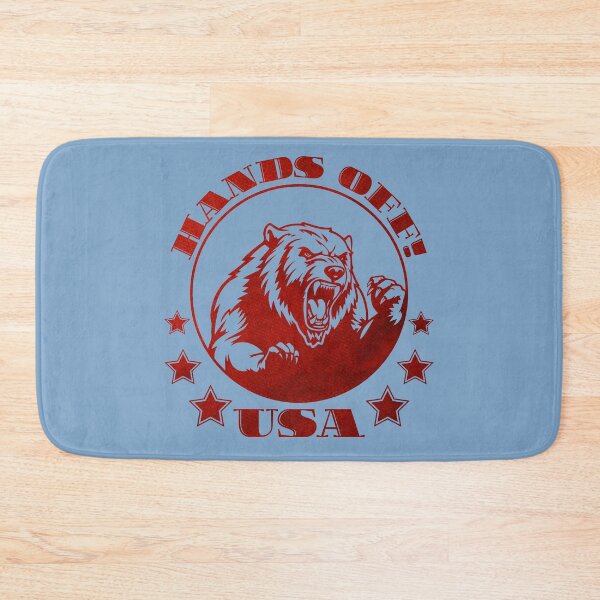 Item preview, Hands Off USA Grizzly Bear designed and sold by MALIKABO.