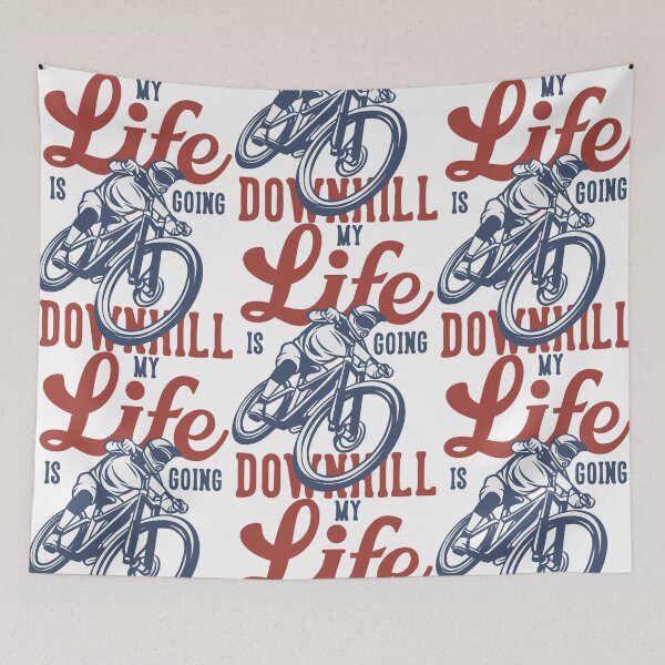 Item preview, My Life Is Downhill (And I Love It!): Funny Downhill Bike Design designed and sold by Polarisofficial.