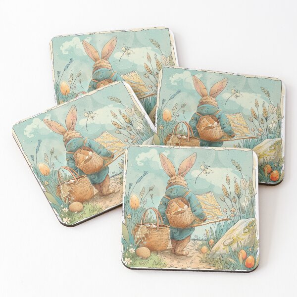 Item preview, "Little Eggplorer" – Kids Design with Bunny, Map, and Basket designed and sold by kurtulushstudio.