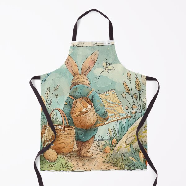 Item preview, "Little Eggplorer" – Kids Design with Bunny, Map, and Basket designed and sold by kurtulushstudio.