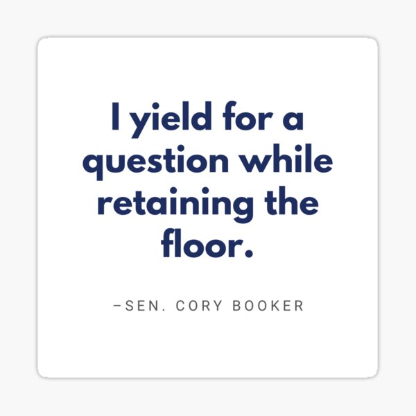 Item preview, "I yield for a question while retaining the floor" designed and sold by InkyFinger.