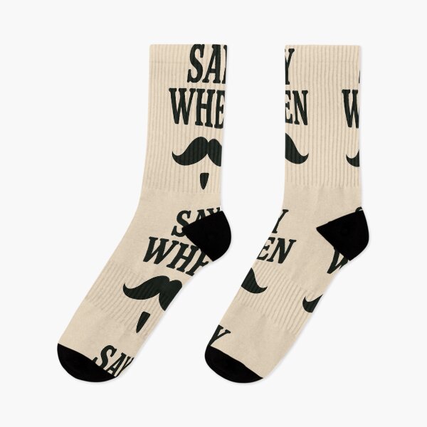 Item preview, Say When Mustache Sticker – Western Quote Design designed and sold by SugarPix Designs.