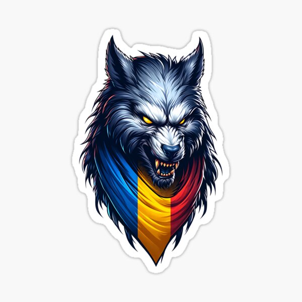 Item preview, Werewolf with Romanian flag designed and sold by ReneMM.