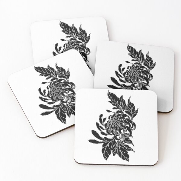 Item preview, tattoo chrysanthemum  designed and sold by hunnilotatts.