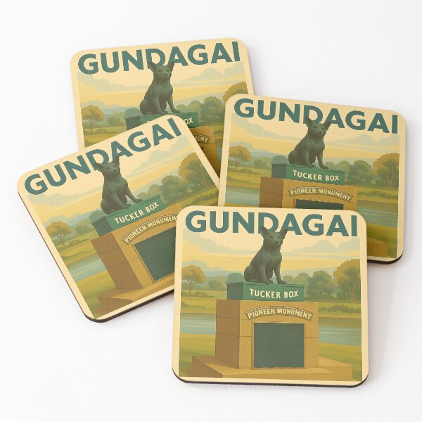 Item preview, Gundagai – Dog on the Tuckerbox Vintage Poster designed and sold by Print My Town.