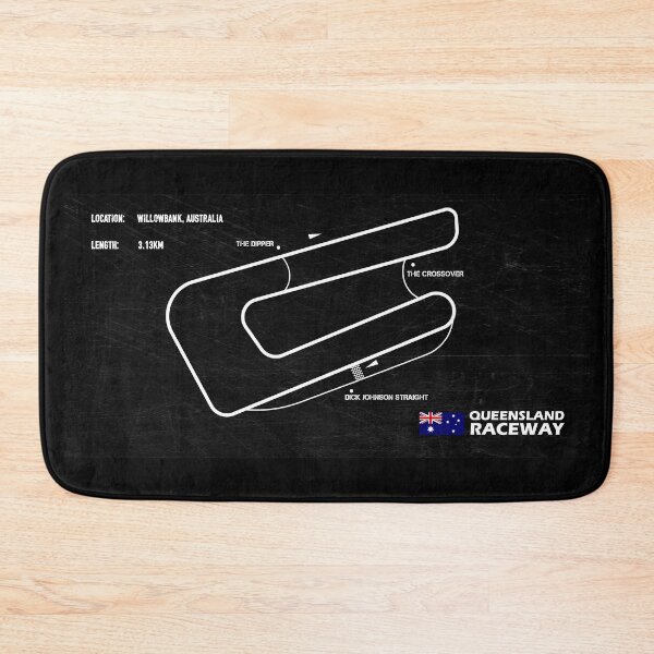 Item preview, QR Queensland Raceway Map designed and sold by WaveyJane.
