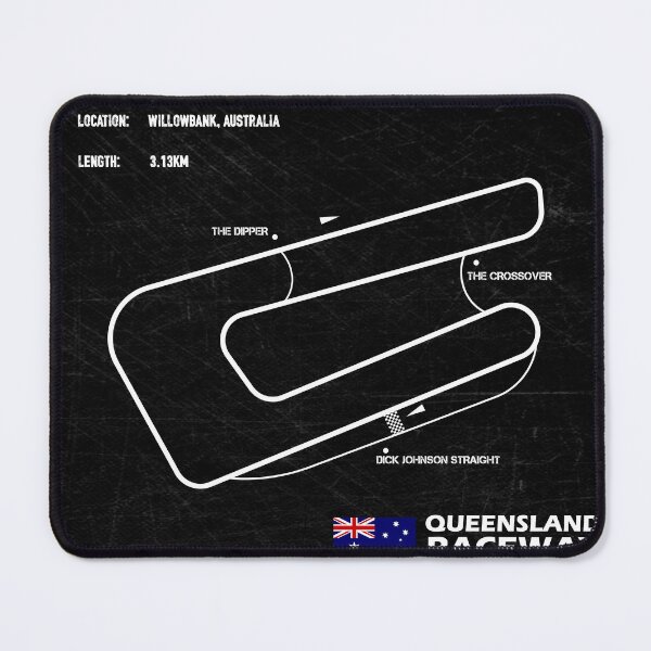 Item preview, QR Queensland Raceway Map designed and sold by WaveyJane.
