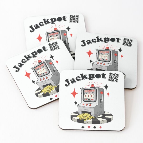 Item preview, Lucky Bastard Jackpot Slot Machine – Retro Vegas Gambling Design designed and sold by -DEEWOLF-.