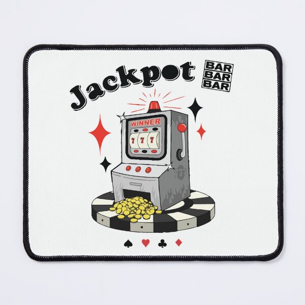 Item preview, Lucky Bastard Jackpot Slot Machine – Retro Vegas Gambling Design designed and sold by -DEEWOLF-.