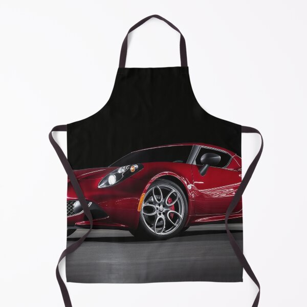 Item preview, Red Alfa Romeo 4C Coupe Illustration – Automotive Art Print VII designed and sold by AutoPopStudio.