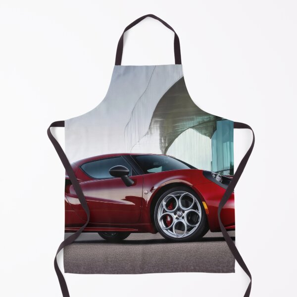 Item preview, Red Alfa Romeo 4C Coupe Illustration – Automotive Art Print VIII designed and sold by AutoPopStudio.