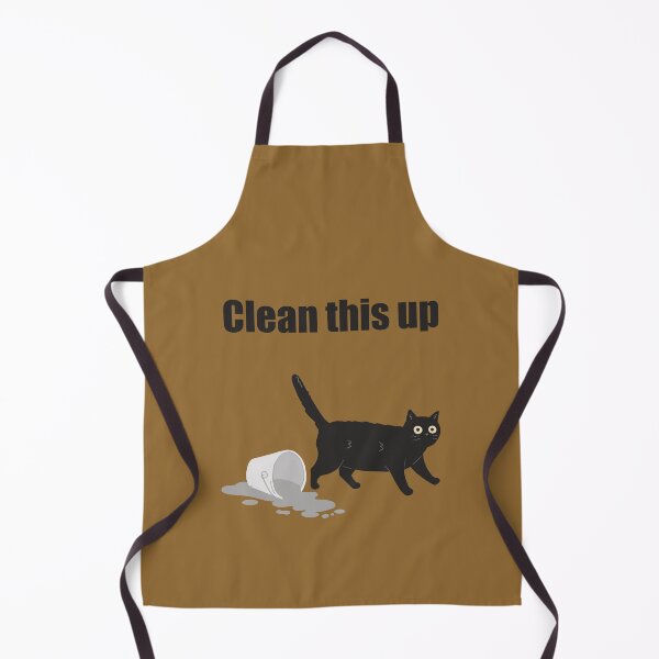 Item preview, Mischievous cat art : Clean this up Brown version designed and sold by TheGrandLordCat.