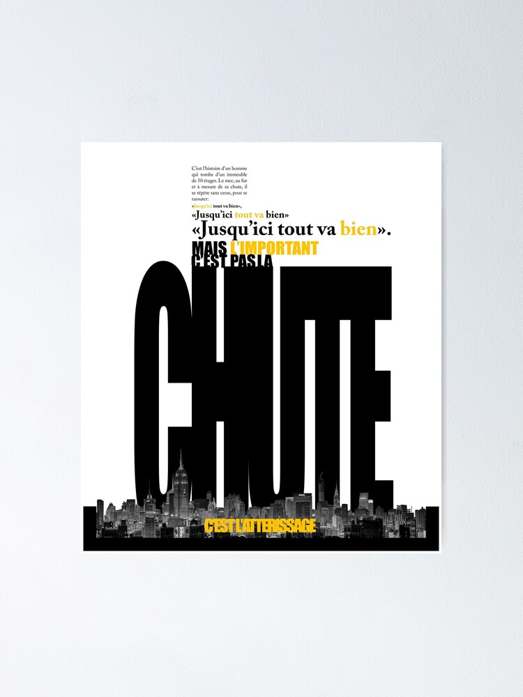 Alternate view of La Chute et l'Atterissage Poster
