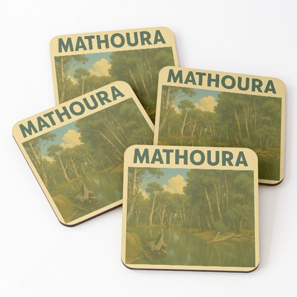 Item preview, Mathoura – River Red Gum Vintage Nature Poster designed and sold by Print My Town.