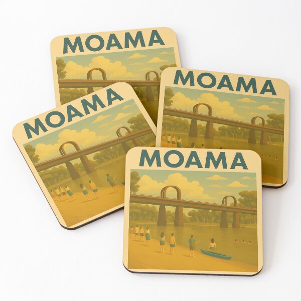 Item preview, Moama – Bridge & River Swimming Spot Poster designed and sold by Print My Town.