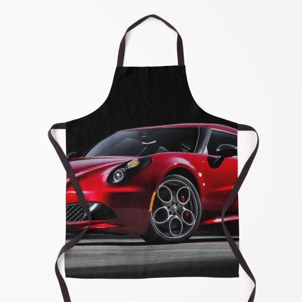 Item preview, Candy Apple Red Alfa Romeo 4C Coupe – Premium Automotive Illustration III designed and sold by AutoPopStudio.