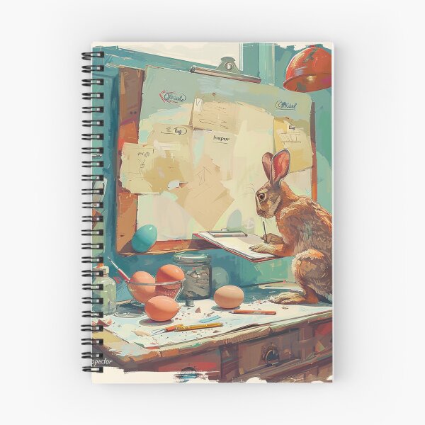 Item preview, "Official Egg Inspector" – Clipboard-Wielding Bunny designed and sold by kurtulushstudio.