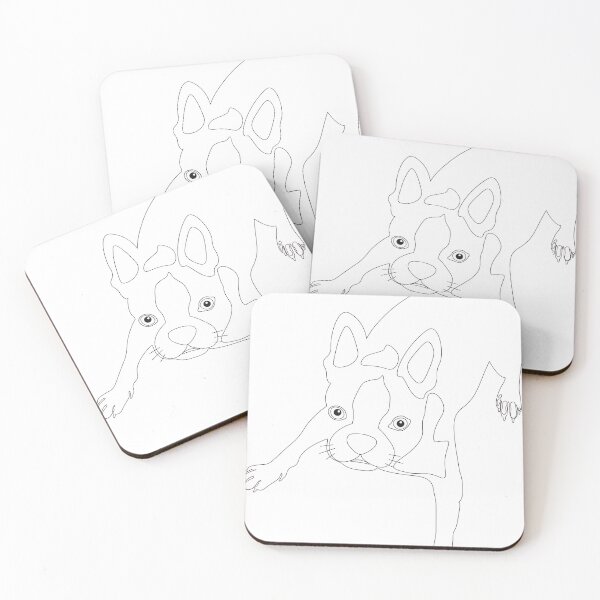 Item preview, Cute Boston Terrier Lineart designed and sold by Adam Hypki Design.