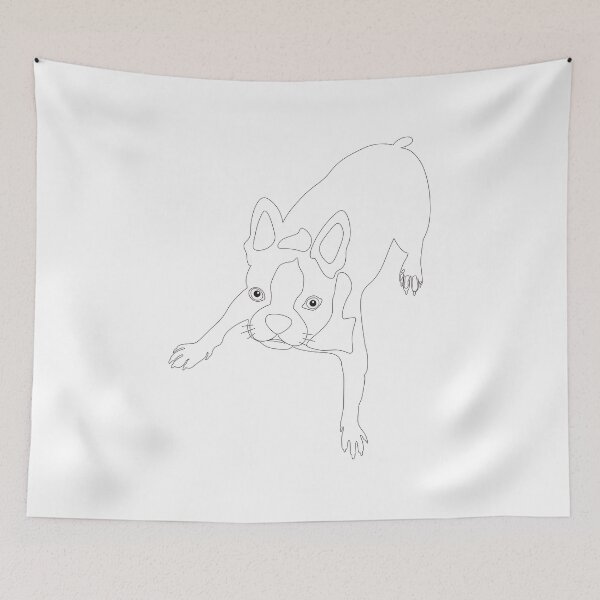 Item preview, Cute Boston Terrier Lineart designed and sold by Adam Hypki Design.