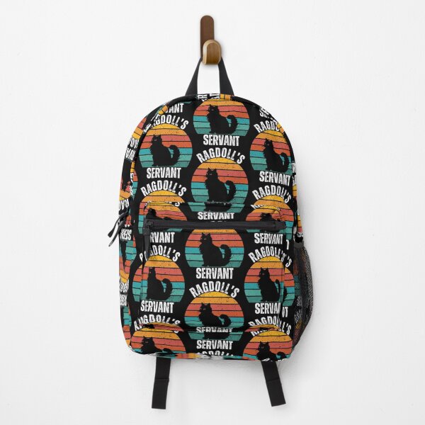 Artikelvorschau, Ragdolls Diener – Vintage Sonnenuntergang Ragdoll Katze Humor Design entworfen und verkauft von Fredster1966.