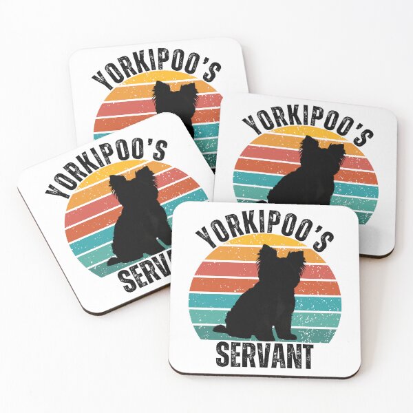 Item preview, Yorkipoo’s Servant – Funny Vintage Sunset Yorkipoo Dog Lover Design designed and sold by Fredster1966.