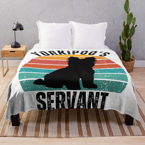 Item preview, Yorkipoo’s Servant – Funny Vintage Sunset Yorkipoo Dog Lover Design designed and sold by Fredster1966.