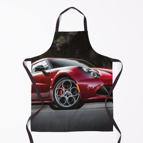 Item preview, Candy Apple Red Alfa Romeo 4C Coupe – Premium Automotive Illustration V designed and sold by AutoPopStudio.