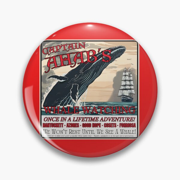 Item preview, Captain Ahab’s Whale Watching  – Nautical Literary Humor, Moby-Dick Satire, Maritime Decor, Funny Gift for Book Lovers designed and sold by Varlo.