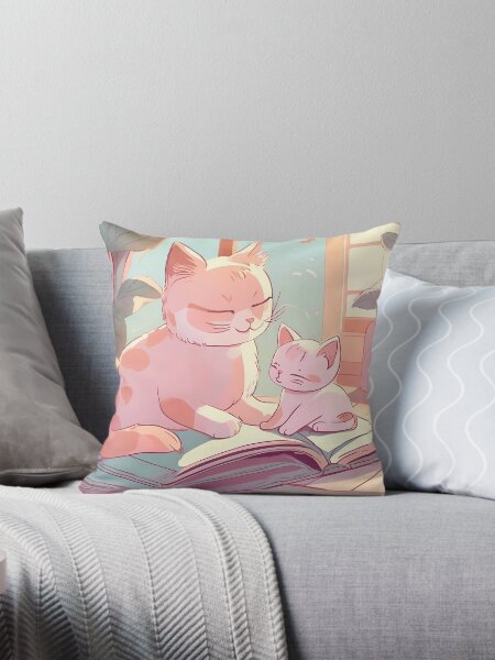 Item preview, Cats reading book nursery artwork designed and sold by NatalieOlan.
