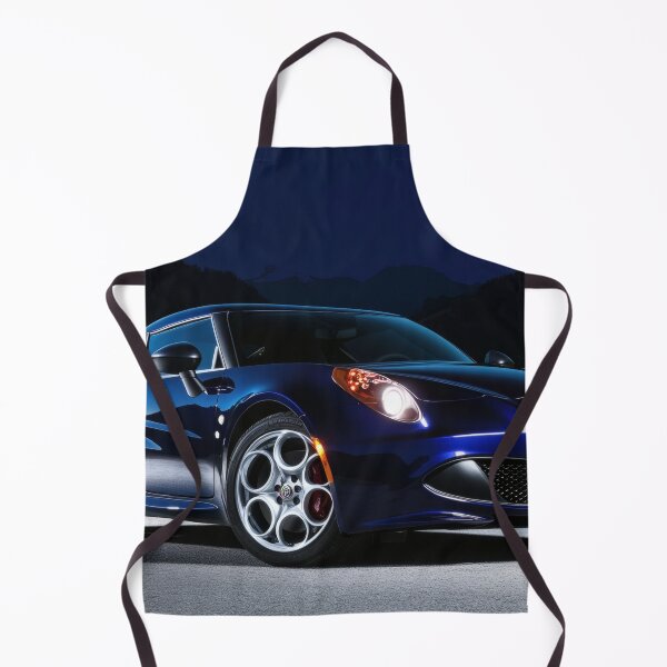 Item preview, Blue Alfa Romeo 4C Coupe – Modern Automotive Art Print designed and sold by AutoPopStudio.