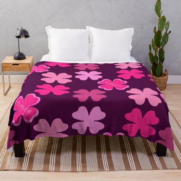 Item preview, pink clover pattern designed and sold by cloverstees.