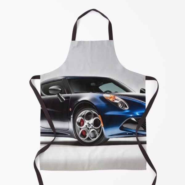 Item preview, Blue Alfa Romeo 4C Coupe – Modern Automotive Art Print II designed and sold by AutoPopStudio.