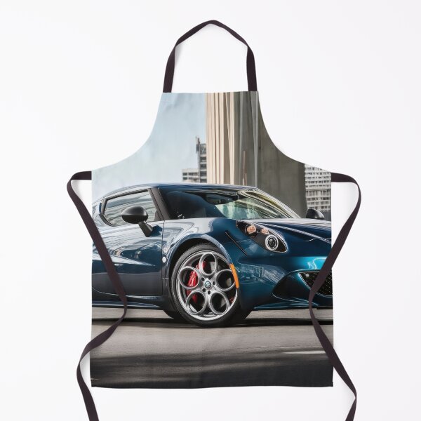 Item preview, Blue Alfa Romeo 4C Coupe – Modern Automotive Art Print III designed and sold by AutoPopStudio.