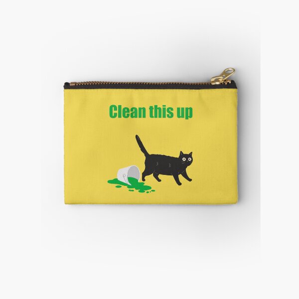 Item preview, Mischievous cat art : Clean this up Yellow version designed and sold by TheGrandLordCat.
