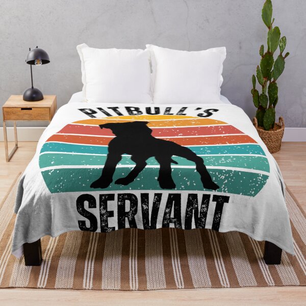 Item preview, Pitbull's Servant – Funny Vintage Sunset Pitbull Silhouette Design designed and sold by Fredster1966.