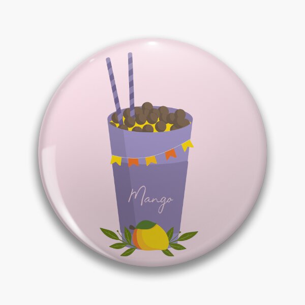 Item preview, Flat Design Illustration with Drink at Mango and Chocolate Balls designed and sold by AlginaPugachova.