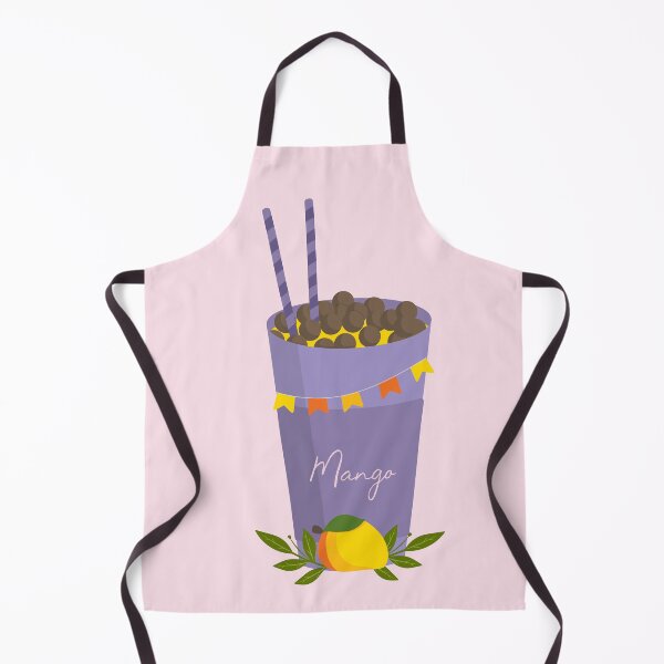 Item preview, Flat Design Illustration with Drink at Mango and Chocolate Balls designed and sold by AlginaPugachova.