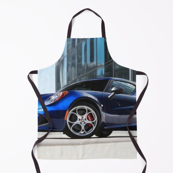 Item preview, Blue Alfa Romeo 4C Coupe – Modern Automotive Art Print VI designed and sold by AutoPopStudio.