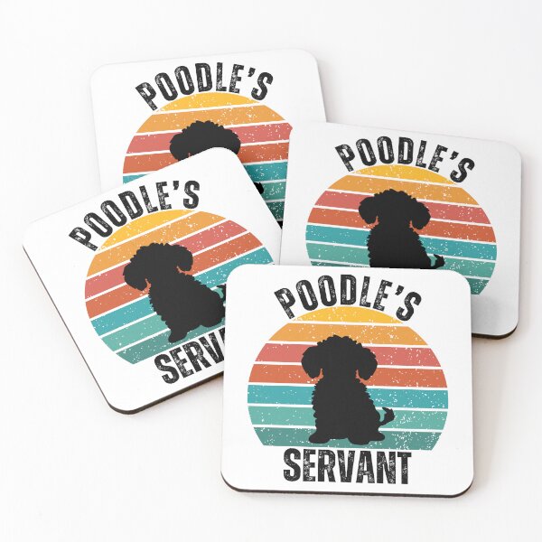 Item preview,  Poodle's Servant – Funny Toy Poodle Vintage Sunset Silhouette Design designed and sold by Fredster1966.